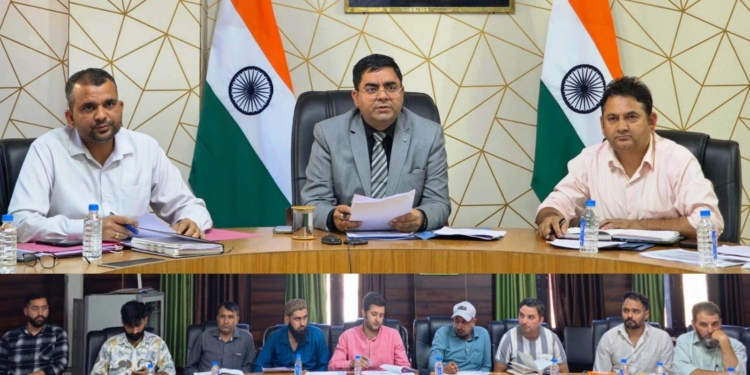 DC Kishtwar reviews progress of Jal Jeevan Mission implementation .