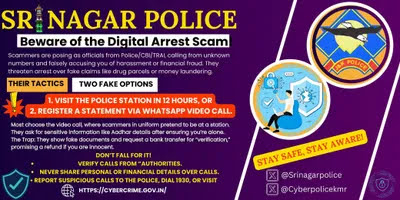 Beware of ‘digital arrest’ scam: Police