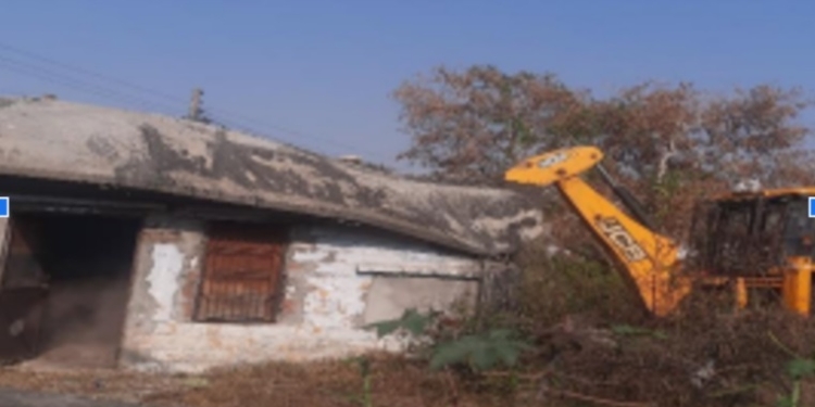 Demolition Drive carried out in Lower Roop Nagar