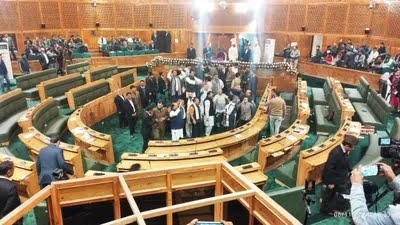 Amid opposition uproar, J-K Assembly adjourned till tomorrow