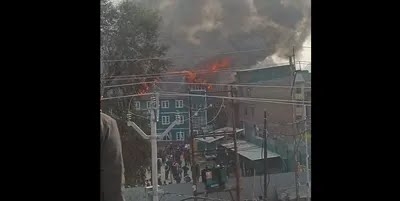 Fire engulfs school in Rajbagh