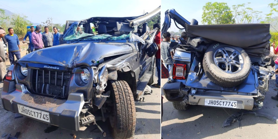 2 dead, 1 critical as Thar collides head-on with tipper in Srinagar