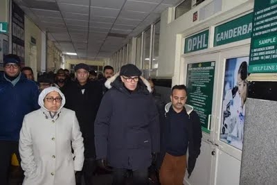 CM Omar Abdullah visits DH Ganderbal to assess preparedness