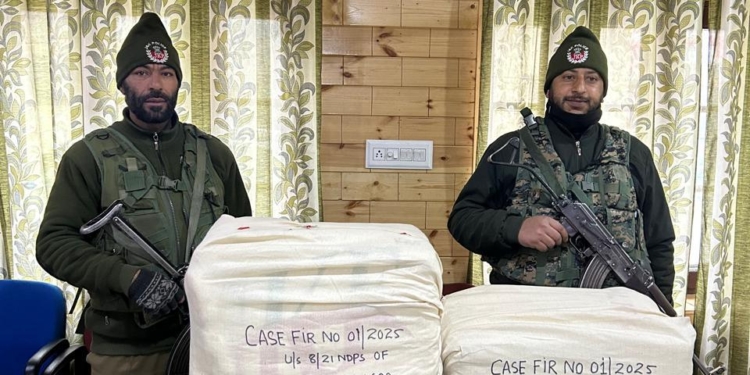 Police Seize Illegal Drugs Transported via Courier Company In Srinagar