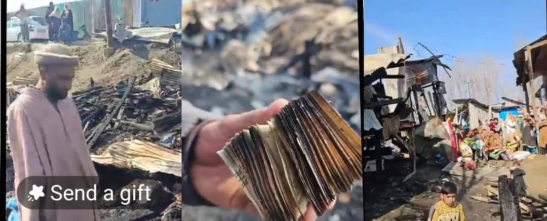 Fire Guts Five Tin-Sheds in Srinagar Outskirts, Victims Lose Lakhs in Cash