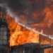 Blaze Engulfs Three Houses Commercial building in Old Srinagar