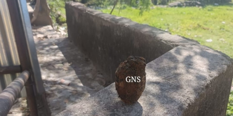 Old Rusted Grenade Found In Rajouri