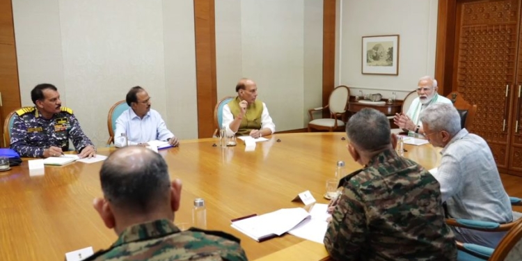 PM Modi holds meeting with Rajnath Singh, Jaishankar, NSA, CDS, service chiefs