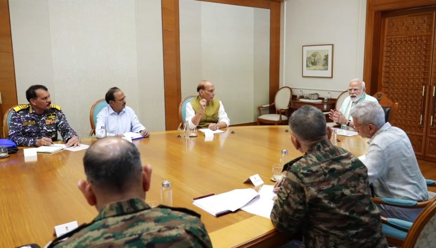 PM Modi holds meeting with Rajnath Singh, Jaishankar, NSA, CDS, service chiefs