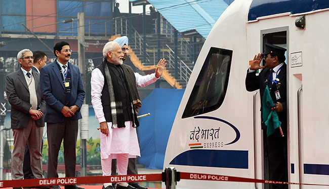 PM Modi flags off train to Kashmir