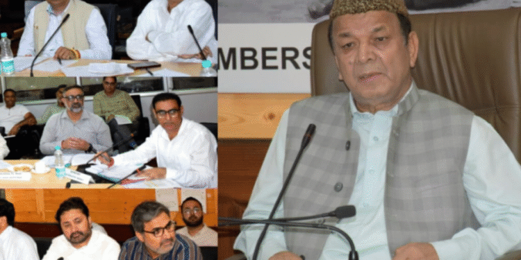 Speaker chairs High Level Apex Committee meet at Srinagar, reviews NeVA implementation
