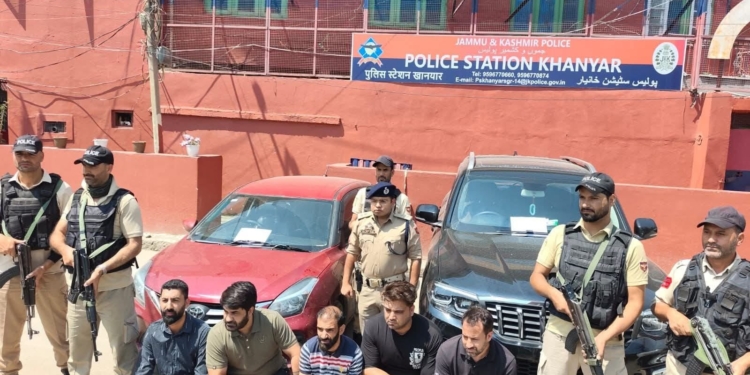 Srinagar Police Arrests Accused Persons of Assault Case at Khayam Chowk, Khanyar, In Prompt Action