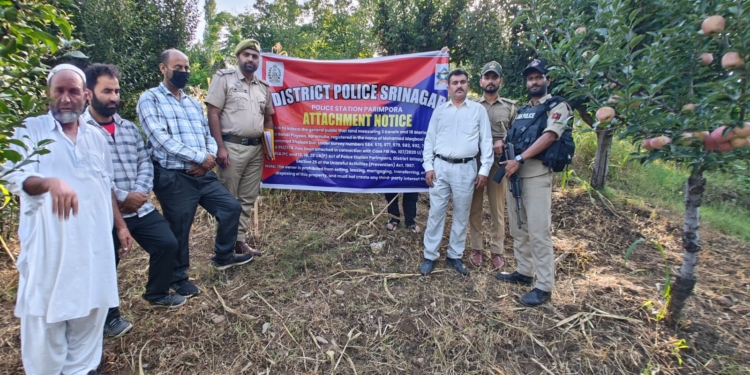 Srinagar Police Attaches Property Worth ₹1 Crore Belonging to Designated Terrorist Operating from Across the Border