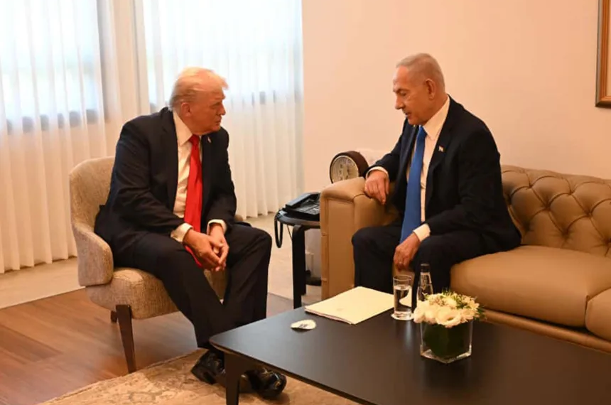 Netanyahu meets Trump at Knesset, accepts Egypt’s invite for Gaza Peace Summit