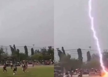 Footballer Dies After Lightning Strike During Match; 12 Others Injured