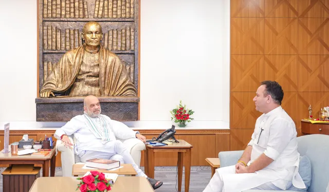 LoP Sunil Sharma meets Amit Shah, discusses key J&K issues