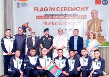 Defence Minister Rajnath Singh flags historic Ladakh mountaineering expedition